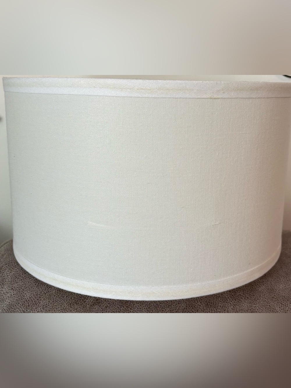 Neutral Cream Drum Lamp Shade